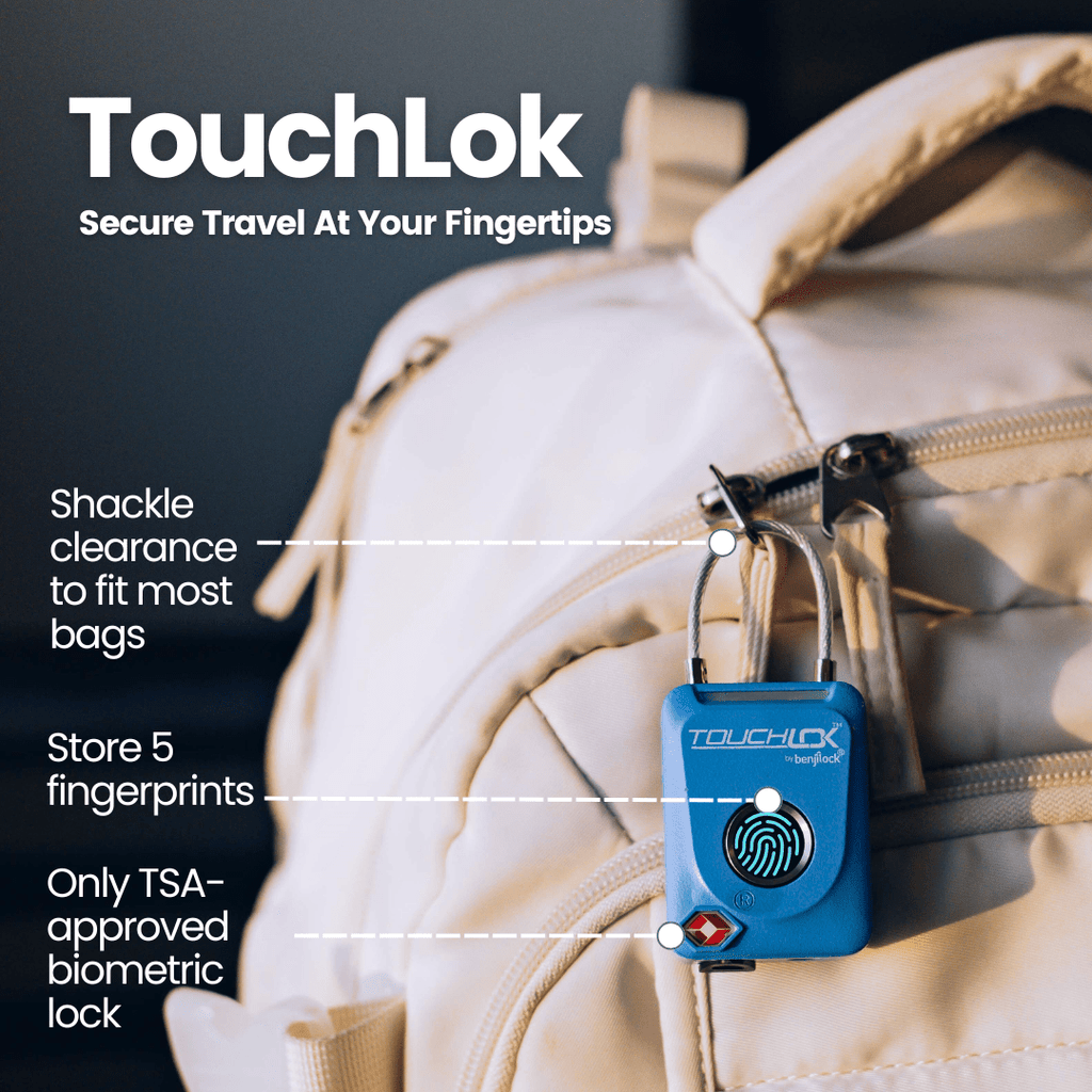 TouchLok TSA Fingerprint Lock - Biometric Travel Lock – Techlok